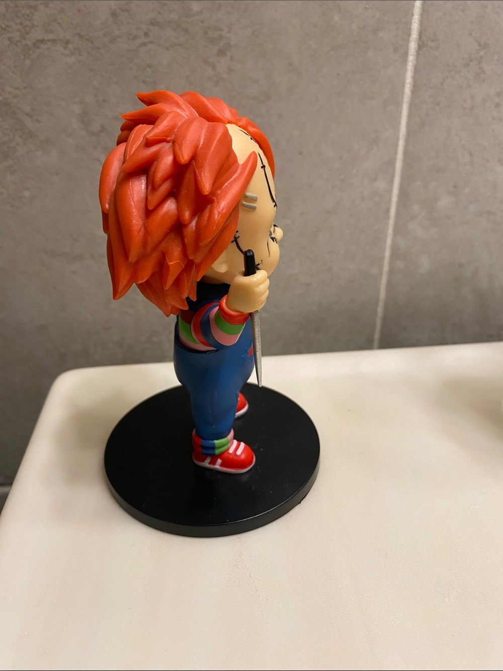Chucky Doll Figure Collectible On Stand That Is
4”T NWOT - Picture 2 of 4